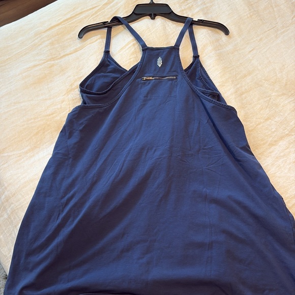 New WITH TAG AUTHENTIC Free People Movement Hot Shot Mini Dress - Navy - Picture 7 of 17